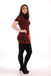 Red/Black Knitted Dress